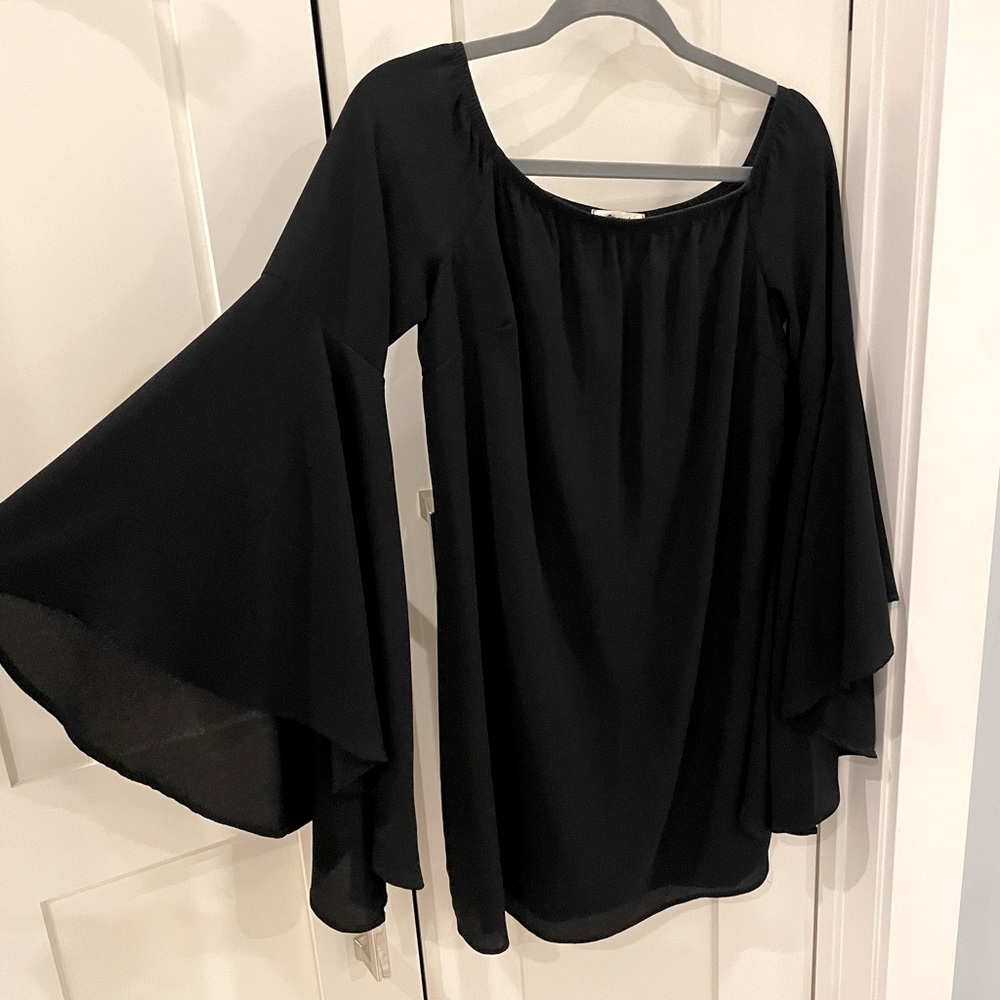 Black, off shoulder dress, Med